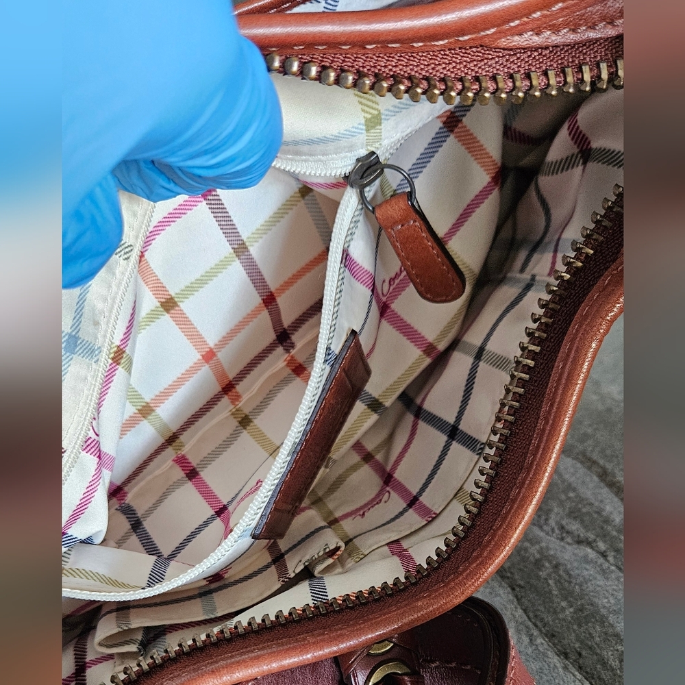 Coach Bleeker Brown Leather Shoulder Bag - Picture 8 of 11